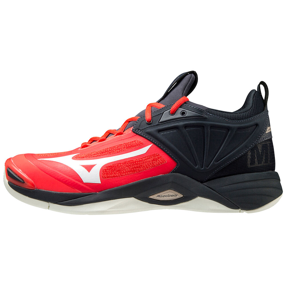 Scarpe Volley Mizuno Wave Momentum 2 Uomo - Rosse/Bianche - 72893-PYZK